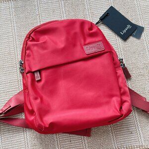 Lipault Paris / Samsonite Plume Backpack, Water-resistant, Cherry Red, NWT